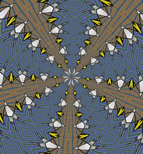 arabesque #18,2019,(blandade media) av Alex Caminker