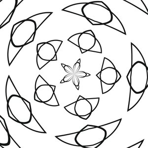 arabesque #24,2019,(blandade media) av Alex Caminker