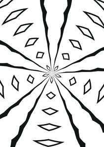 arabesque #26,2019,(blandade media) av Alex Caminker