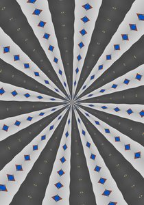 arabesque #43,2019,(blandade media) av Alex Caminker