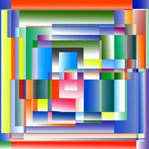 stadsbild, 2019, (gradient) av Alex Caminker