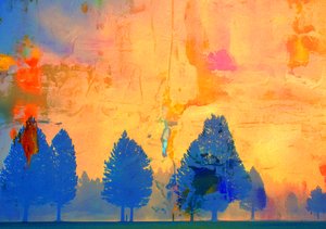 kall eld, 2019, (blandade media) av Alex Caminker