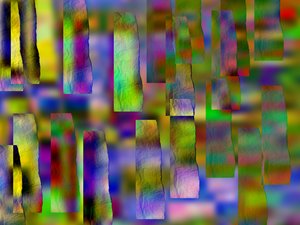 etyd #23,2019,(blandade media) av Alex Caminker