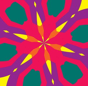 blommor #10,2019,(blandade media) av Alex Caminker