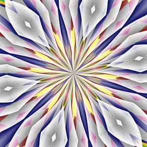 blommor #102,2019,(bland media) av Alex Caminker