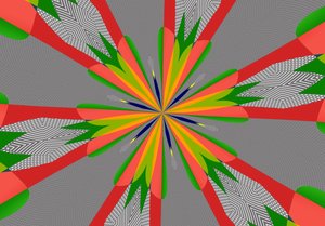 blommor #103,2019,(bland media) av Alex Caminker