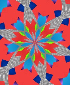 blommor #116,2019,(blandade media) av Alex Caminker