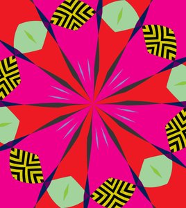 blommor #1,2019,(blandade media) av Alex Caminker