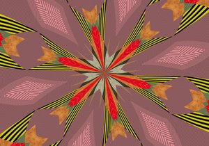 blommor #13,2019,(bland media) av Alex Caminker