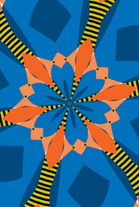 blommor #15,2019,(blandade media) av Alex Caminker