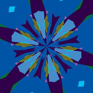 blommor #20,2019,(bland media) av Alex Caminker