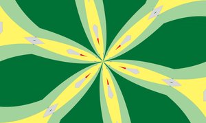 blommor #30,2019,(bland media) av Alex Caminker