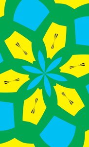 blommor #36,2019,(blandade media) av Alex Caminker