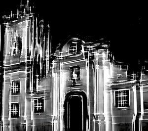 fragment of the City #1,2019,(blandade media) av Alex Caminker