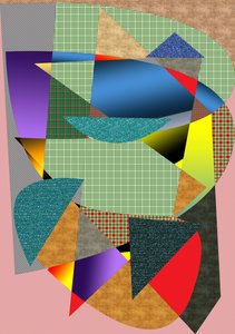 landskap #2,2019,(blandade media) av Alex Caminker