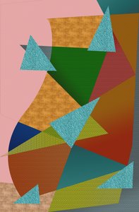 landskap #27,2019,(blandade media) av Alex Caminker