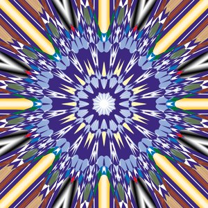 mandala, 2019, (blandade media) av Alex Caminker