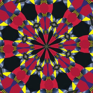 material symmetri, 2019, (blandade media) av Alex Caminker