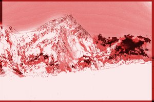 berg, 2019, (blandade media) av Alex Caminker