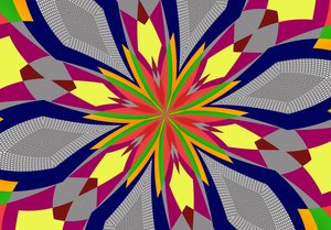 ornament #106,(blandade media) av Alex Caminker