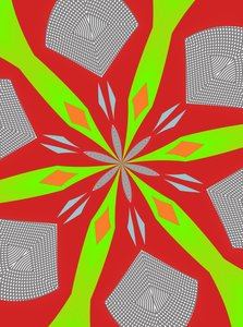 ornament #110,(bland media) av Alex Caminker