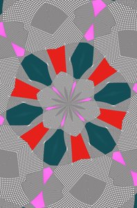 ornament #113,(blandade media) av Alex Caminker