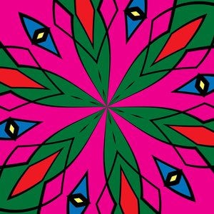 ornament #120,(blandade media) av Alex Caminker