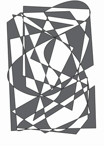 pussel, 2017, (blandade media) av Alex Caminker