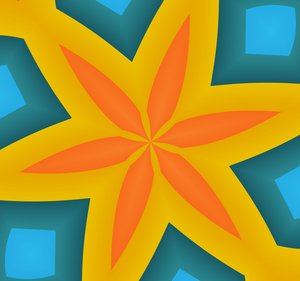 sjöstjärna, 2019, (gradient) av Alex Caminker