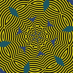 symmetri #13,2019,(blandade media) av Alex Caminker