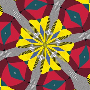 symmetri #17,2019,(blandade media) av Alex Caminker