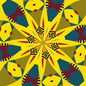 symmetri #18,2019,(blandade media) av Alex Caminker