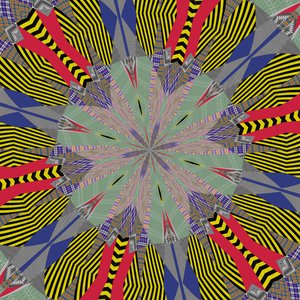 symmetri #24,2019,(blandade media) av Alex Caminker