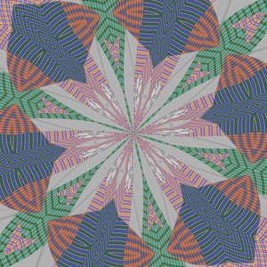 symmetri #32,2019,(blandade media) av Alex Caminker
