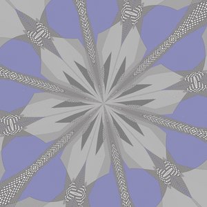 symmetri #35,2019,(blandade media) av Alex Caminker