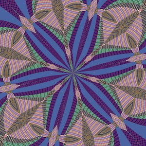 symmetri #36,2019,(blandade media) av Alex Caminker