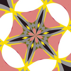 symmetri #39,2019,(blandade media) av Alex Caminker