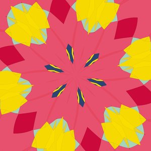 symmetri #44,2019,(blandade media) av Alex Caminker