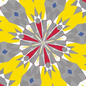 symmetri #48,2019,(blandade media) av Alex Caminker