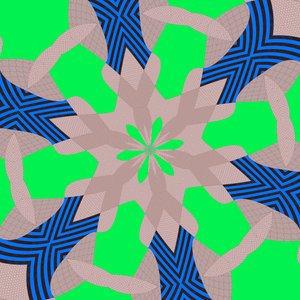 symmetri #51,2019,(blandade media) av Alex Caminker