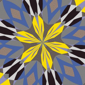 symmetri #55,2019,(blandade media) av Alex Caminker