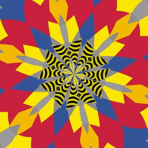 symmetri #6,2019,(blandade media) av Alex Caminker