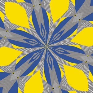 symmetri #8,2019,(blandade media) av Alex Caminker