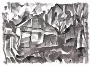 visa (svart) #4,2016, av Alex Caminker