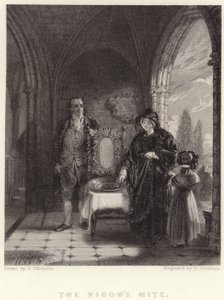 Änkans kvalster (gravyr) av Alexander (after) Chisholm