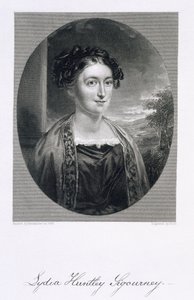 Lydia Huntley Sigourney (1791-1865), graverad av Burt av Alexander
