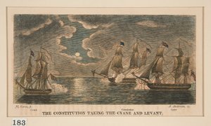 Konstitutionen som tar Cyane och Lavant, en i en serie om åtta av Alexander Anderson