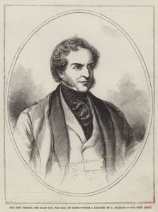 Den nya premiärministern, den höge ärade Earl of Derby