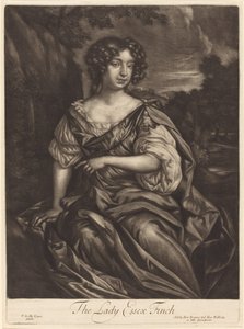 Lady Essex Finch av Alexander Browne after Sir Peter Lely