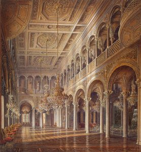 Interiörer i Lilla Eremitaget, Paviljongsalen, mitten av 1800-talet. av Alexander Chrisophorovich Kolb